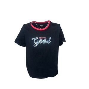 Baleno Women's Black Pretty Good Graphic Tee Shirt Size XL